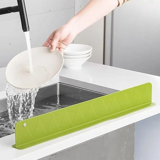 Silicone Sink Splash Guard for Kitchen – Adjustable Water Barrier | Without Suction Cup (Small Size)