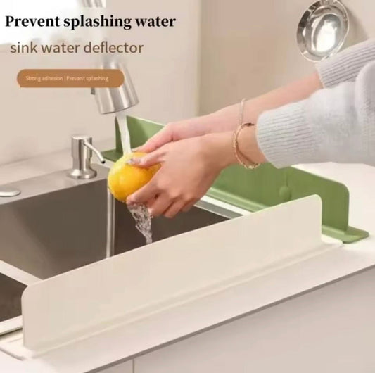 Silicone Sink Splash Guard for Kitchen – Adjustable Water Barrier | Without Suction Cup (Small Size)